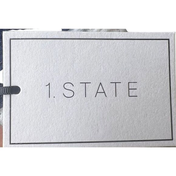 1. State Color Block in Navy, White & Mustard with Sparkle NWT Size XS - Picture 9 of 10